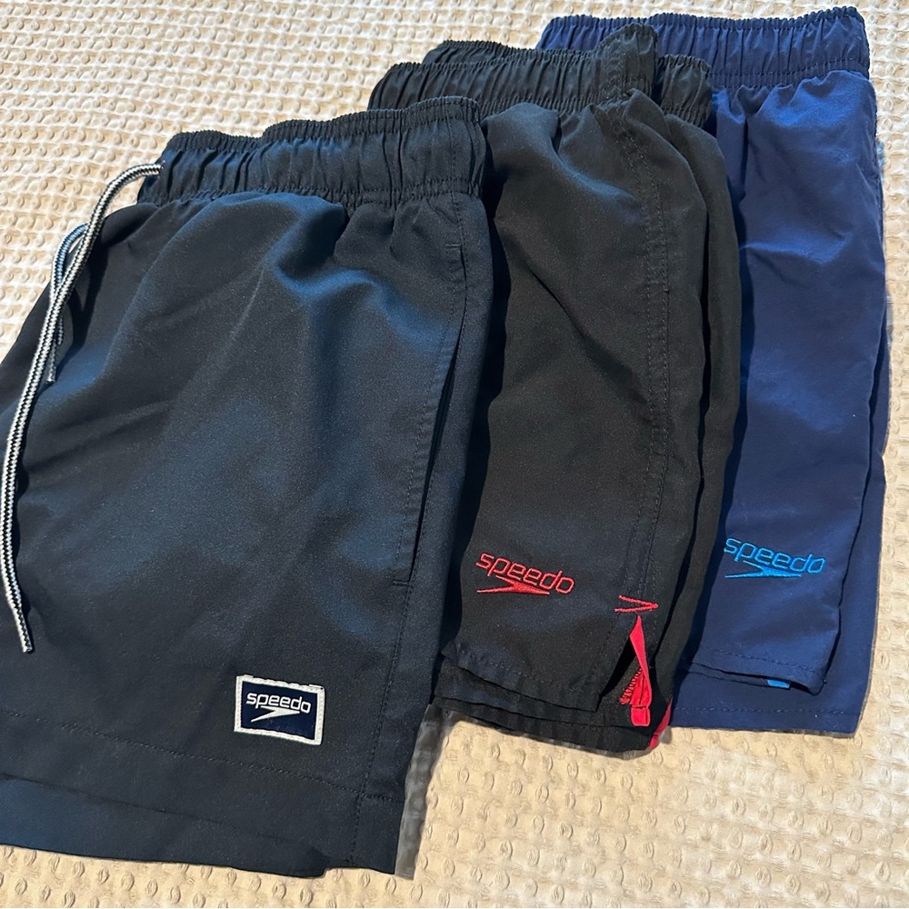 Speedo Swim Shorts Trunk Mens Sz Small 3 Pairs w Liners